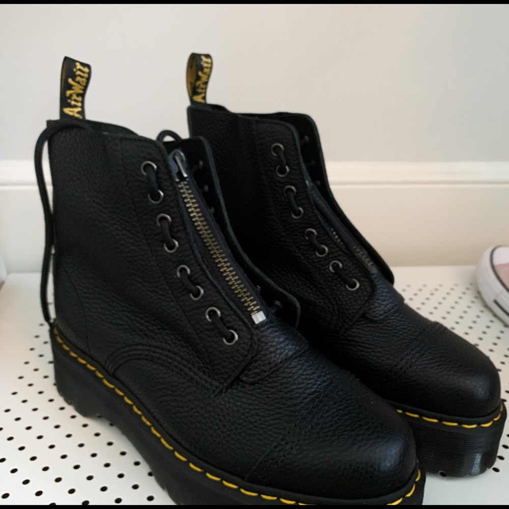 Dr. Martens Black Platform Sinclair Boots